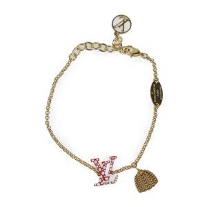 LOUIS VUITTON Red Charm Bracelet